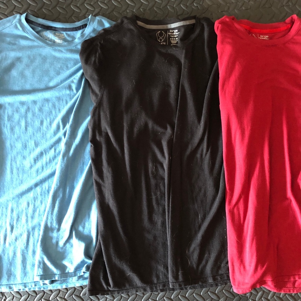 3 Hylete quad blend short sleeve t-shirts